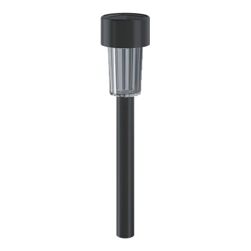 Aigostar - LED Solar lamp met schemersensor LED/0,006W/1,2V 40 mAh 29,5 cm zwart 6500K IP44