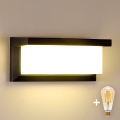 Brilagi - Dimbare LED buitenwandlamp BRICKY 1xE27/6W/230V 2700-6500K IP54 zwart