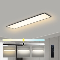 Brilagi - Dimbare LED plafondlamp SLIMFRAME LED/58W/230V 120x30 cm 3000-6000K zwart + afstandsbediening