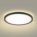 Brilagi - LED Badkamer plafondlamp ULTRA SLIM LED/24W/230V diameter 42 cm zwart IP54