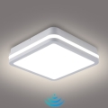 Brilagi - LED buitenlamp met sensor BENE LED/24W/230V 26x26 cm wit IP54