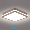 Brilagi - LED buitenplafondlamp met bewegingssensor BENE LED/24W/230V 26x26 cm bruin IP54