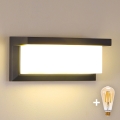 Brilagi - LED-dimbare buitenwandlamp BRICKY 1xE27/6W/230V 2700-6500K IP54 antraciet