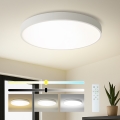 Brilagi - LED dimbare plafondlamp POOL SMART LED/100W/230V 3000-6000K Ø 80 cm Wi-Fi Tuya wit + afstandsbediening