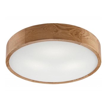 Plafondlamp OAK 3xE27/60W/230V eiken ø 47,5 cm