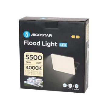 Aigostar - LED Schijnwerper LED/50W/230V 4000K IP65 zwart