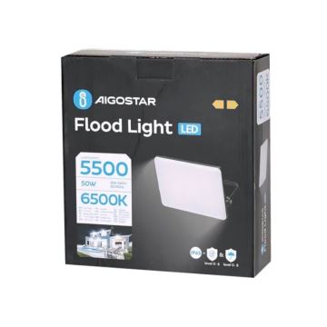 Aigostar - LED Schijnwerper LED/50W/230V 6500K IP65 zwart