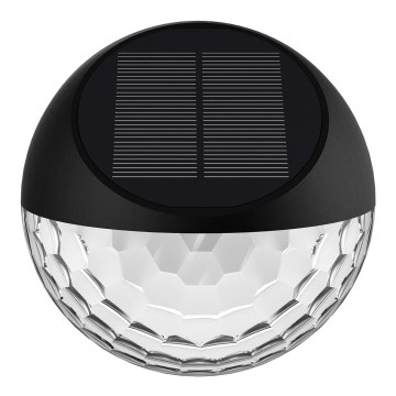 Aigostar - LED Solar wandlamp LED/2W/1,2V zwart 2700K IP44