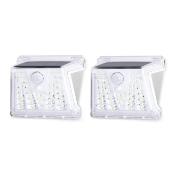 Aigostar - SET 2x LED Solar buitenverlichting met sensor LED/1,48W/3,7V IP65