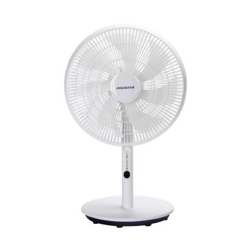 Aigostar - Staande ventilator 45W/230V wit + afstandsbediening