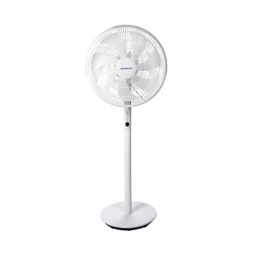 Aigostar - Staande ventilator 45W/230V wit + afstandsbediening