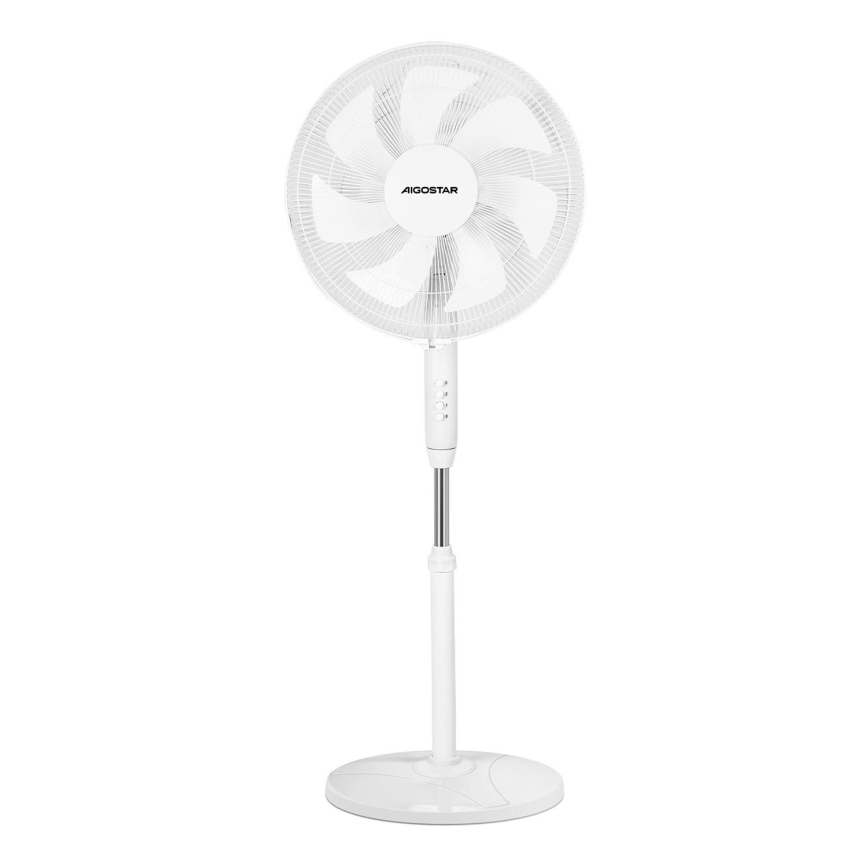 Aigostar - Staande ventilator 60W/230V wit