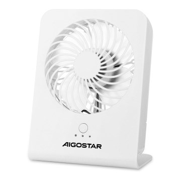 Aigostar - Tafelventilator 5W/5V wit