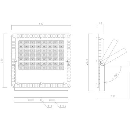 APLED - LED Schijnwerper voor buiten PRO LED / 200W / 230V IP66 20000lm 6000K