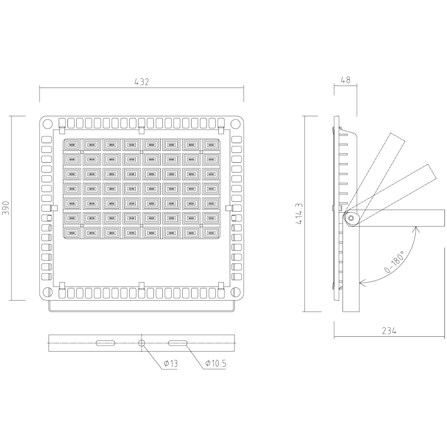 APLED - LED Schijnwerper voor buiten PRO LED / 200W / 230V IP66 20000lm 6000K