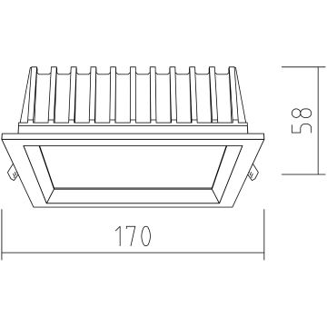 APLED - LED Hang plafondverlichting SQUARE WOODLINE LED/12W/230V 4000K 17x17 cm Dennenboom massief hout