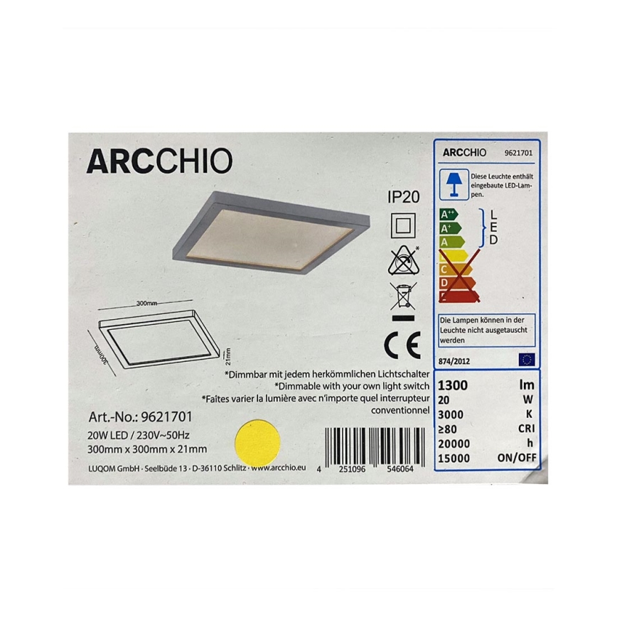 Arcchio - LED Dimbare plafondlamp SOLVIE LED/20W/230V
