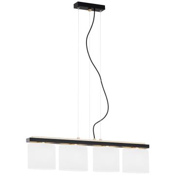 Argon 1814 - Hanglamp aan een koord CANOA 4xE27/15W/230V zwart