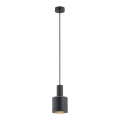 Argon 4219 - Hanglamp aan een koord SINES 1xE27/15W/230V d. 12 cm zwart