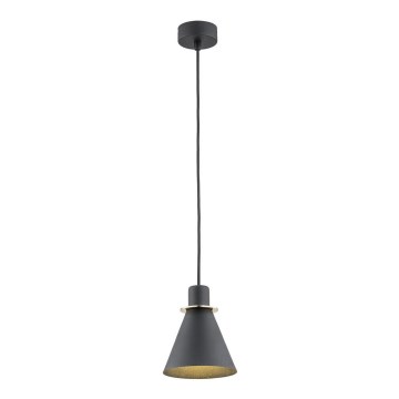 Argon 4687 - Hanglamp aan een koord BEVERLY 1xE27/15W/230V zwart/goud