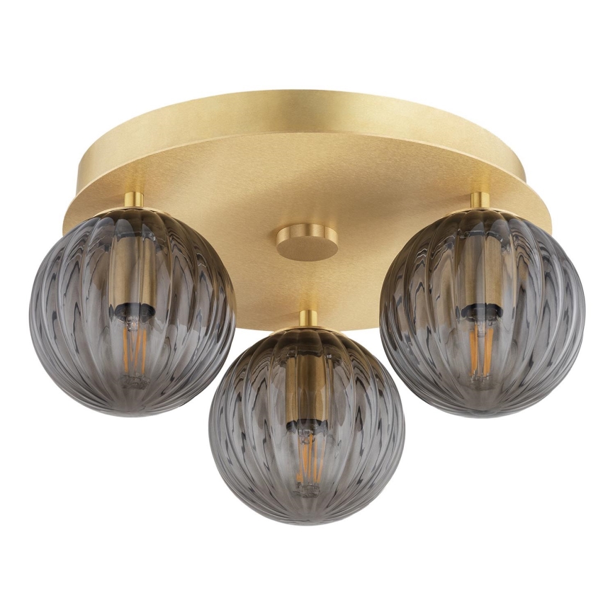 Argon 6308 - Plafondlamp PALOMA 3xE14/7W/230V goud/zwart