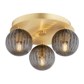 Argon 6308 - Plafondlamp PALOMA 3xE14/7W/230V goud/zwart