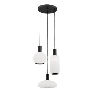 Argon 6323 - Hanglamp aan een koord SAGUNTO PLUS 3xE27/15W/230V zwart