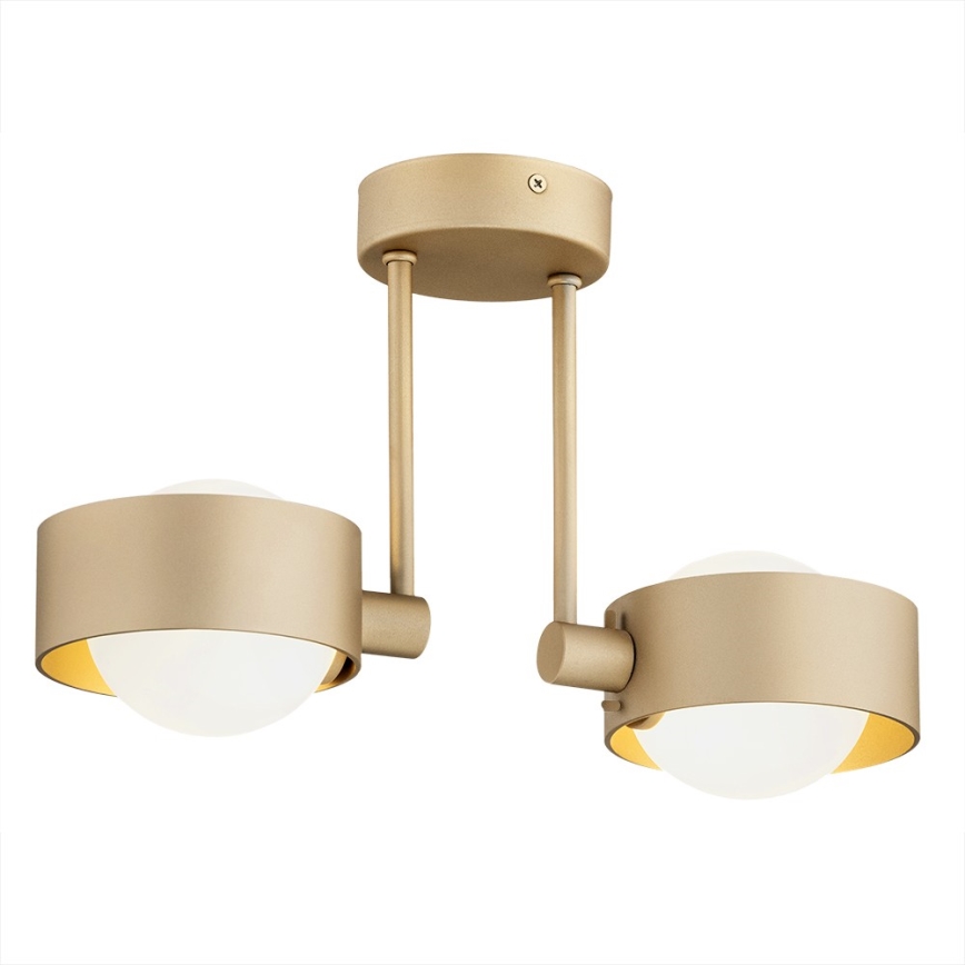 Argon 7215 - Badkamer hanglamp met vaste pendel MASSIMO PLUS 2xG9/6W/230V IP44 goud