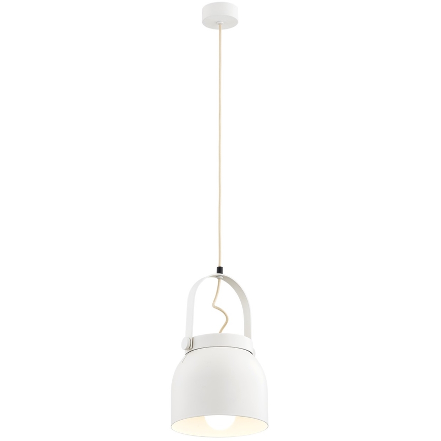 Argon 8280 - Hanglamp aan een koord LOGAN 1xE27/15W/230V diameter 20 cm wit