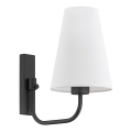 Argon 8376 - Wandlamp SAFIANO 1xE27/15W/230V zwart