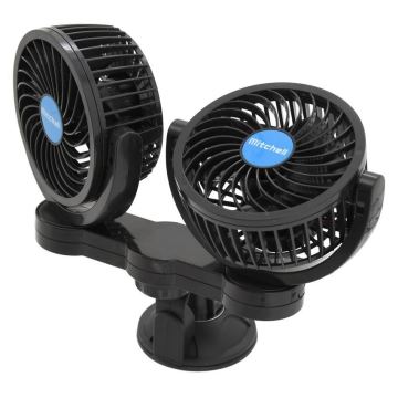 Autoventilator met zuignap 7W/12V zwart