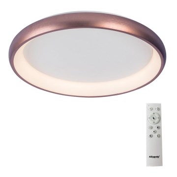 Azzardo AZ5068 - Dimbare LED plafondlamp ANTONIO LED/32W/230V bruin + afstandsbediening