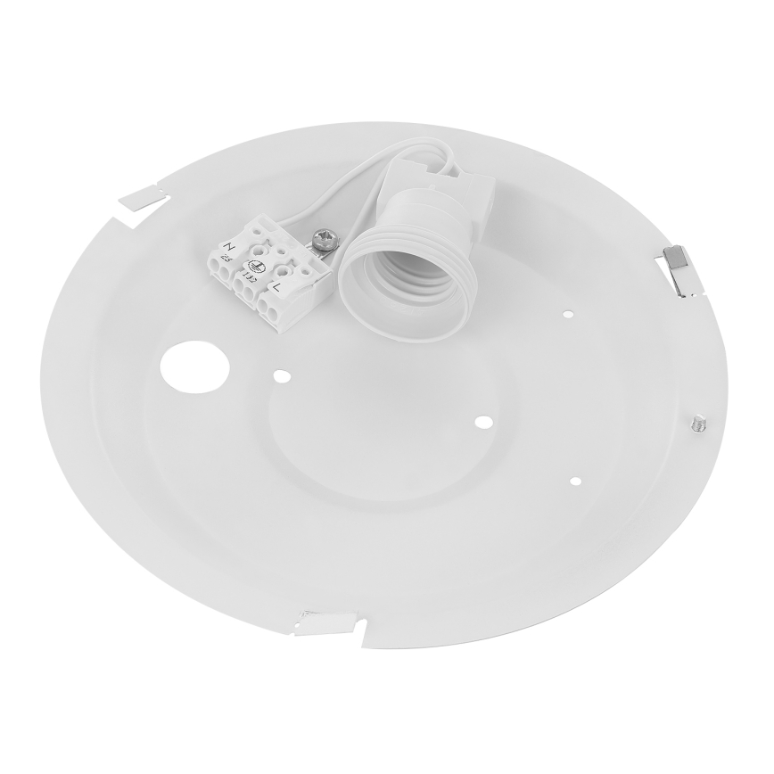 Badkamer plafondlamp CLEO 1xE27/24W/230V diameter 20 cm grijs IP54