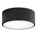 Badkamer plafondlamp CLEO 1xE27/24W/230V diameter 20 cm zwart IP54