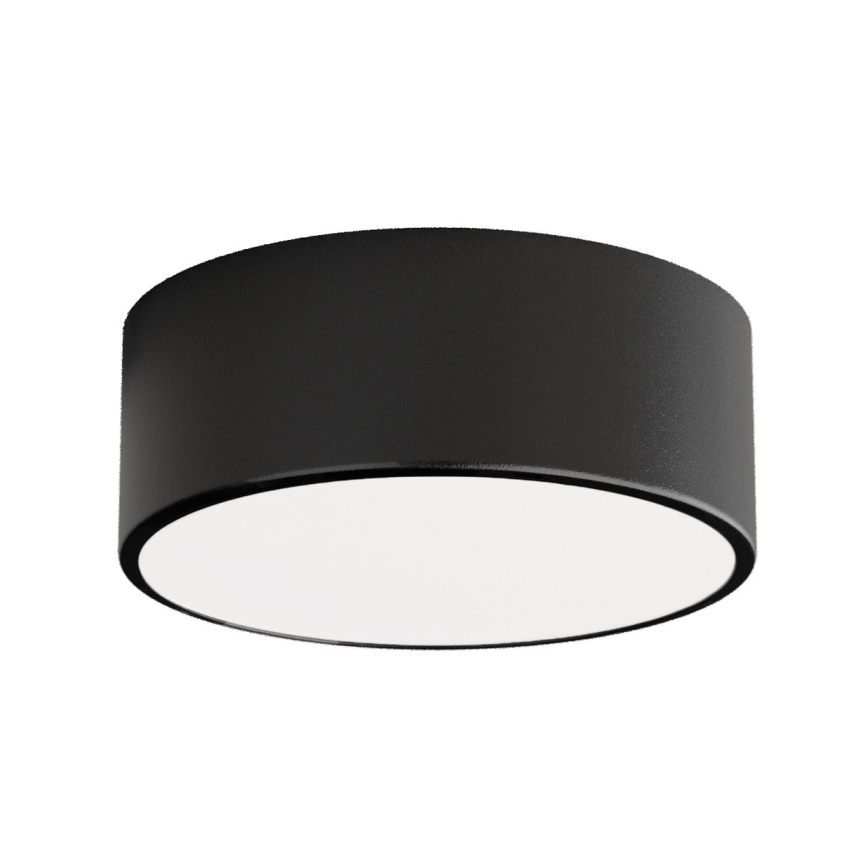 Badkamer plafondlamp CLEO 1xE27/24W/230V diameter 20 cm zwart IP54