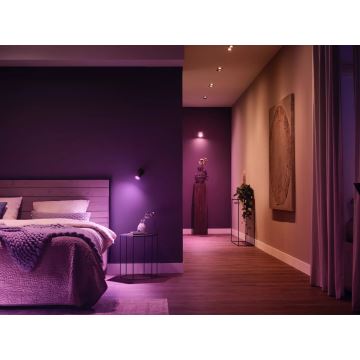 Basis set Philips Hue WHITE AND COLOR AMBIANCE 3xGU10/4,2W/230V 2000-6500K + Een apparaat om te verbinden