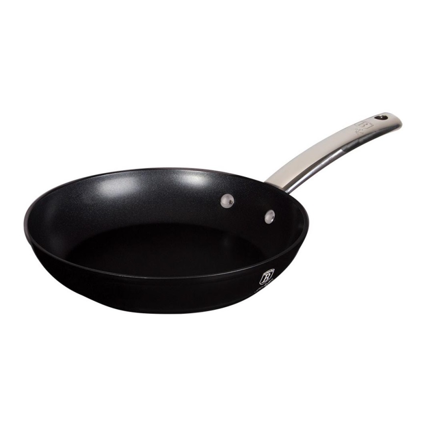 BerlingerHaus - Pan met marmeren oppervlak 24 cm zwart
