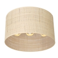 Bevestigde hanglamp RATTAN 3xE27/60W/230V rotan