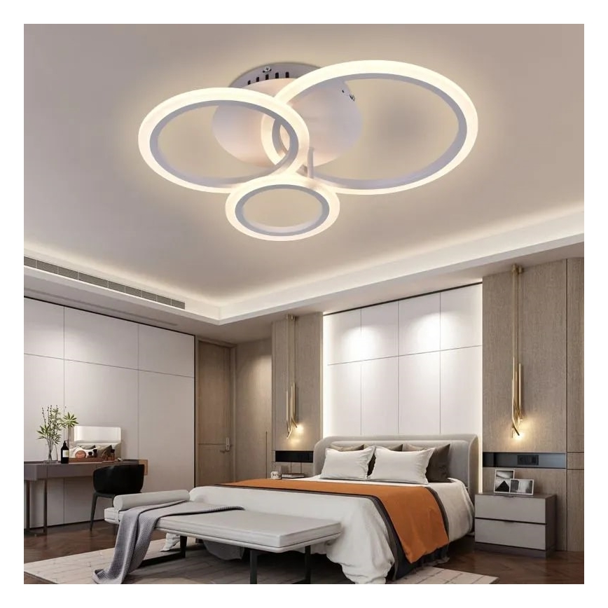 Brilagi - Dimbare LED bevestigde hanglamp ORBITS LED/40W/230V 3000-6500K wit + afstandsbediening