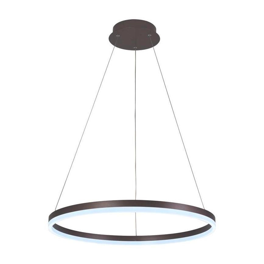 Brilagi - Dimbare LED hanglamp aan een koord CIRCLE LED/42W/230V 3000-6500K bruin + afstandsbediening