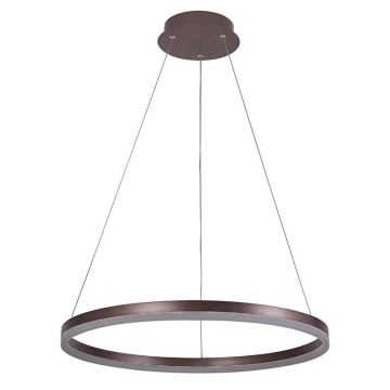 Brilagi - Dimbare LED hanglamp aan een koord CIRCLE LED/42W/230V 3000-6500K bruin + afstandsbediening