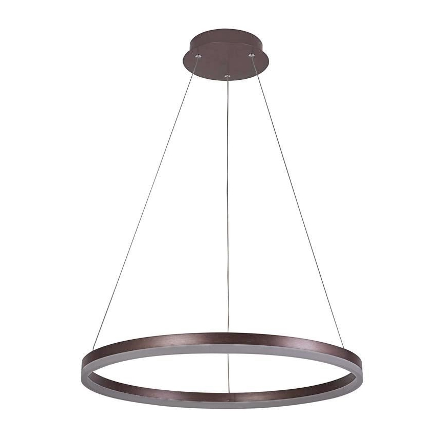 Brilagi - Dimbare LED hanglamp aan een koord CIRCLE LED/42W/230V 3000-6500K bruin + afstandsbediening