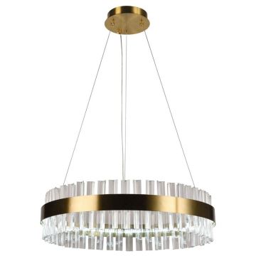 Brilagi - LED Dimbaar kristal Hanglamp aan een touw HALO LED/40W/230V + afstandsbediening