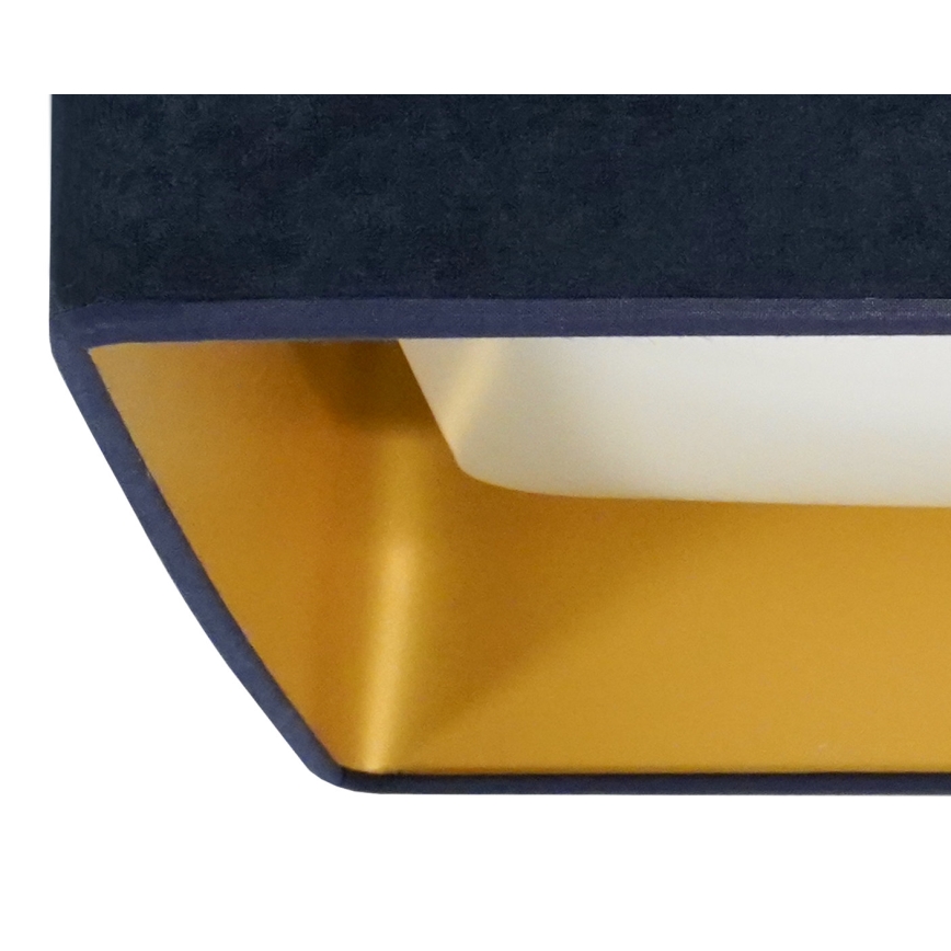 Brilagi - Dimbare LED plafondlamp VELVET SQUARE LED/24W/230V 3000/4000/6500K + afstandsbediening donkerblauw