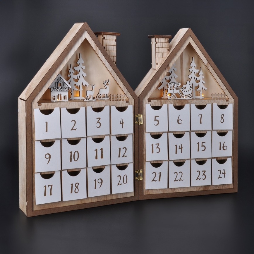 Brilagi - LED Kerstversiering LED/2xAAA Adventskalender