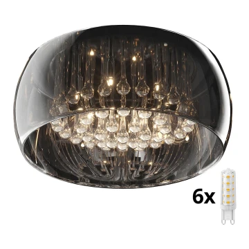 Brilagi - LED Kristallen plafondlamp JEWEL 6xG9/42W/230V