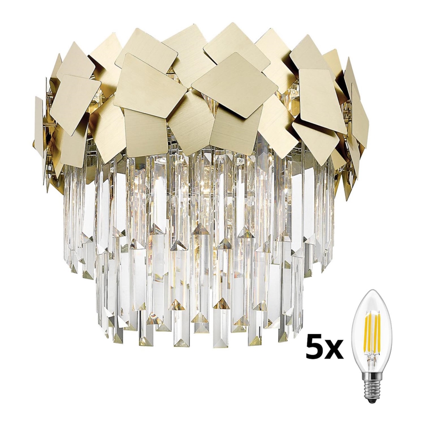 Brilagi - LED Kristallen plafondlamp MIRAGE 5xE14/40W/230V