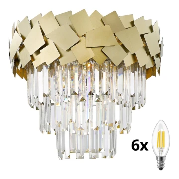 Brilagi - LED Kristallen plafondlamp MIRAGE 6xE14/40W/230V