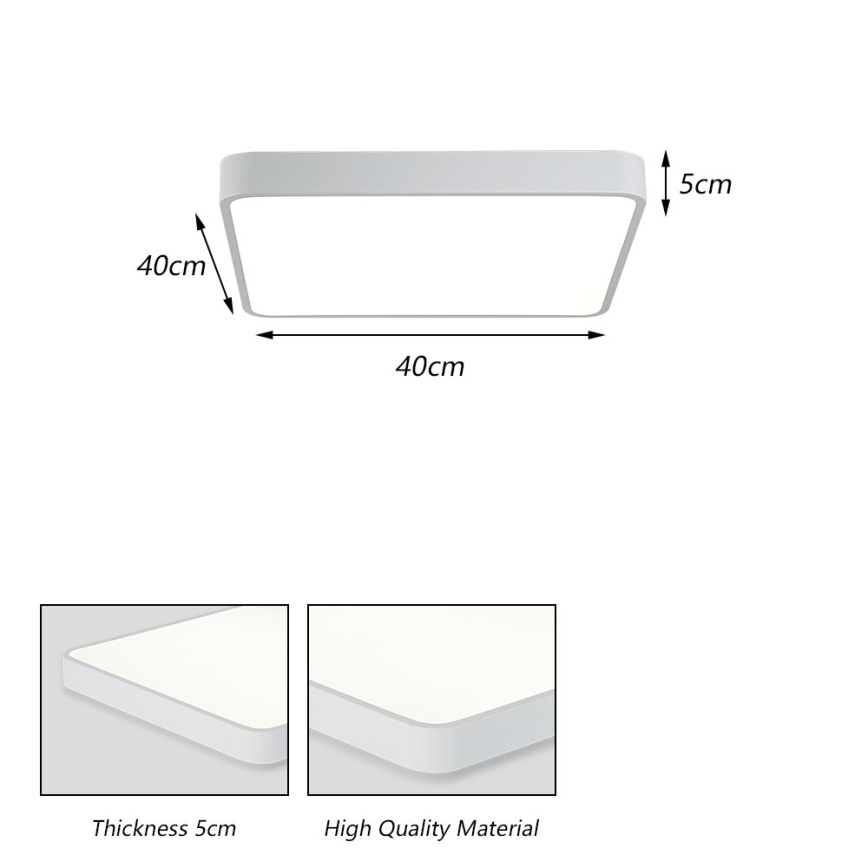 Brilagi - LED Plafondlamp POOL LED/36W/230V 3000/4500/6000K 40x40 cm wit