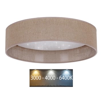 Brilagi - LED Plafondlamp VELVET STAR LED/36W/230V d. 55 cm 3000K/4000K/6400K bruin